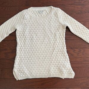 Elegant Cream Knit Sweater